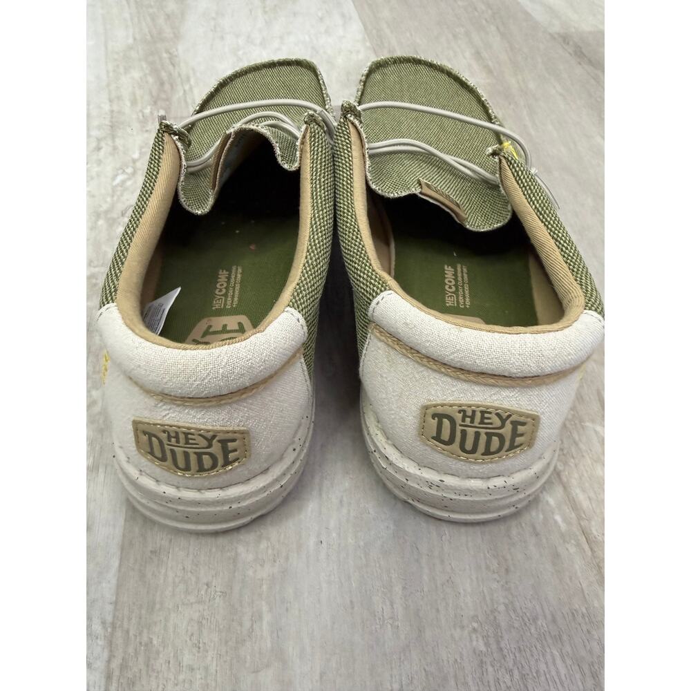 Hey Dude Wally Coastline Jute Olive Size 10 - Picture 2 of 6